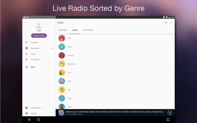 Podcast - Castbox Radio Music android App screenshot 9